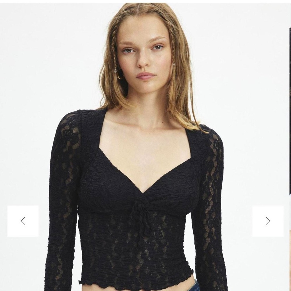 Urban Outfitters Black Lace Blouse